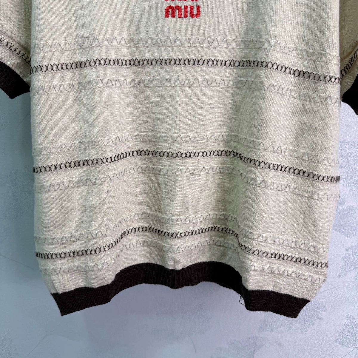 26ssNew Striped Knit Short Sleeve