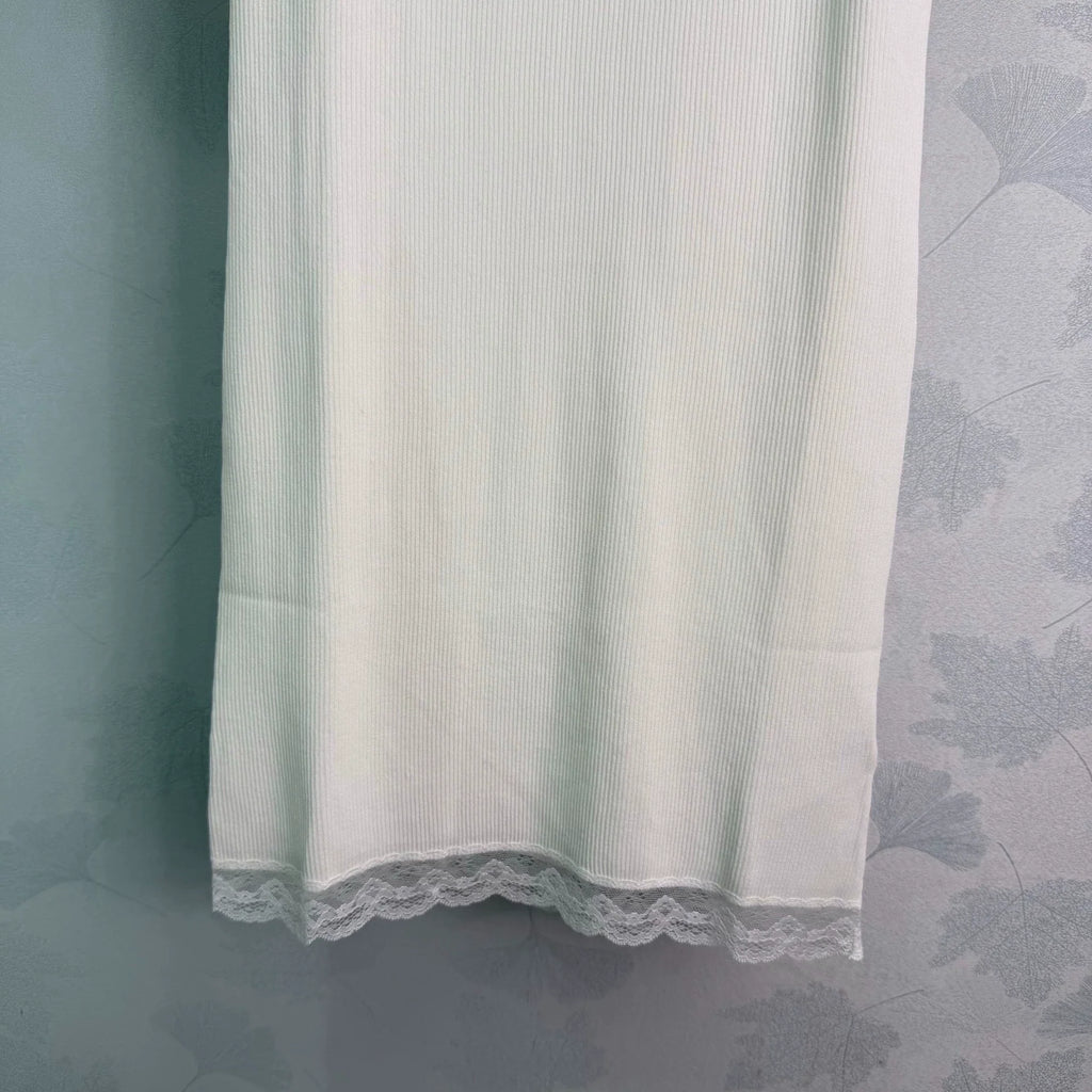 26SS White Knit Dress