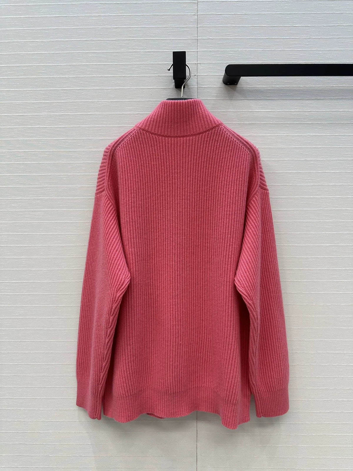 25fw new cashmere knitted zipper jacket