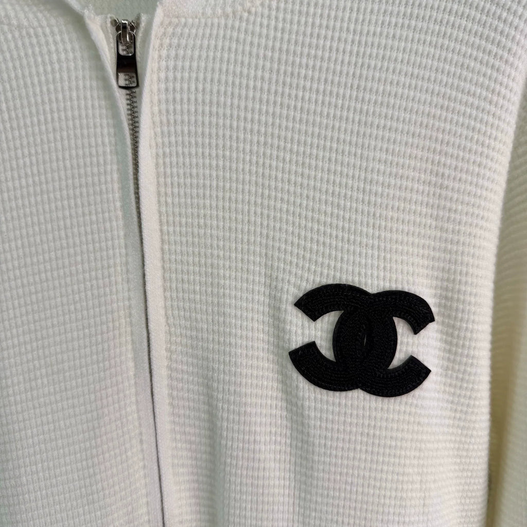 26 Early Autumn New Off-White Waffle Knit Hoodie & Pants Set