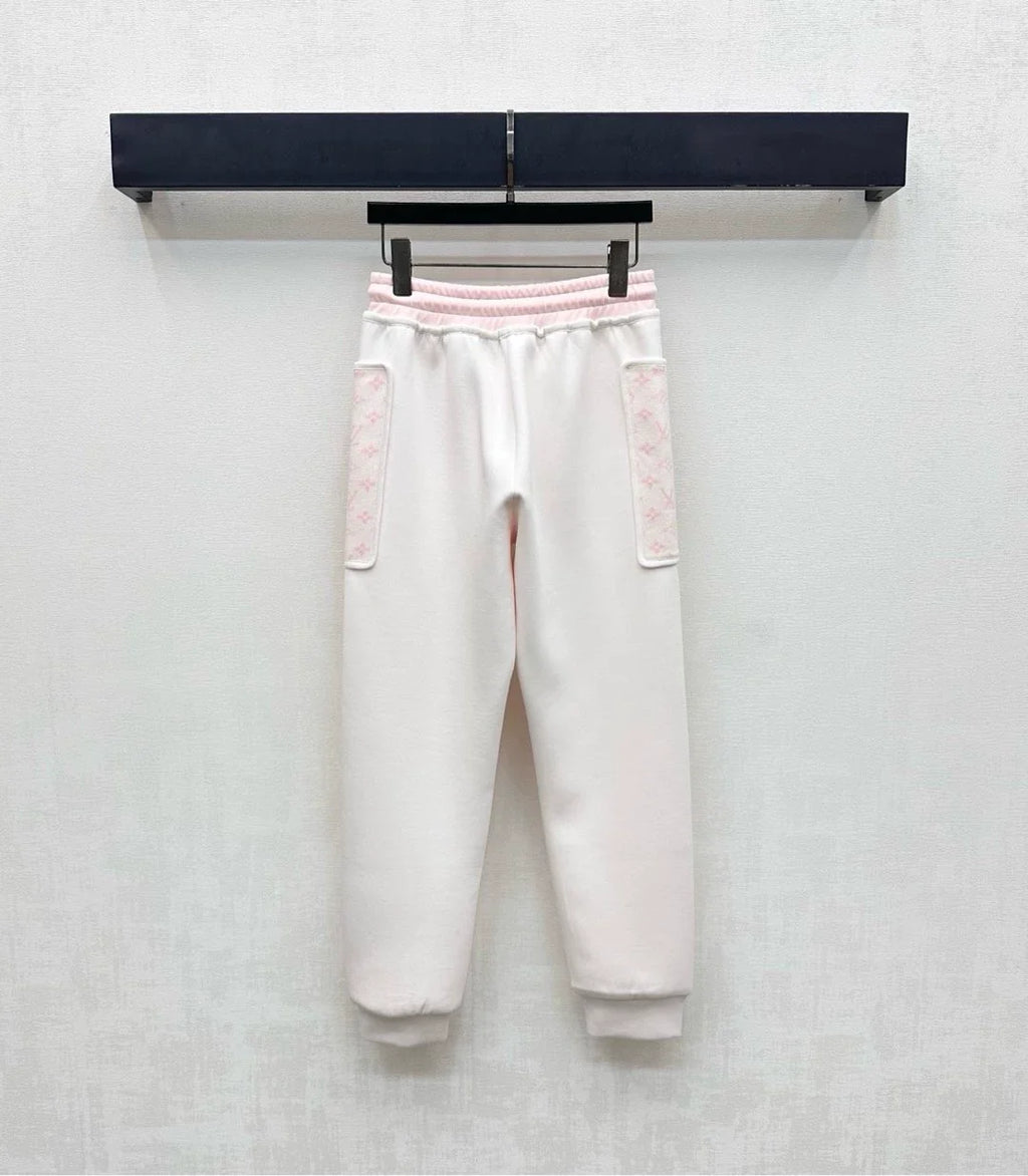 26New Season Hooded Jacquard Jacket & Trousers Set