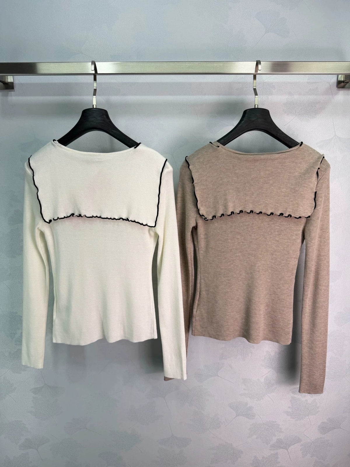 26 Early Autumn New Shawl V-Neck Knit Long Sleeve Top