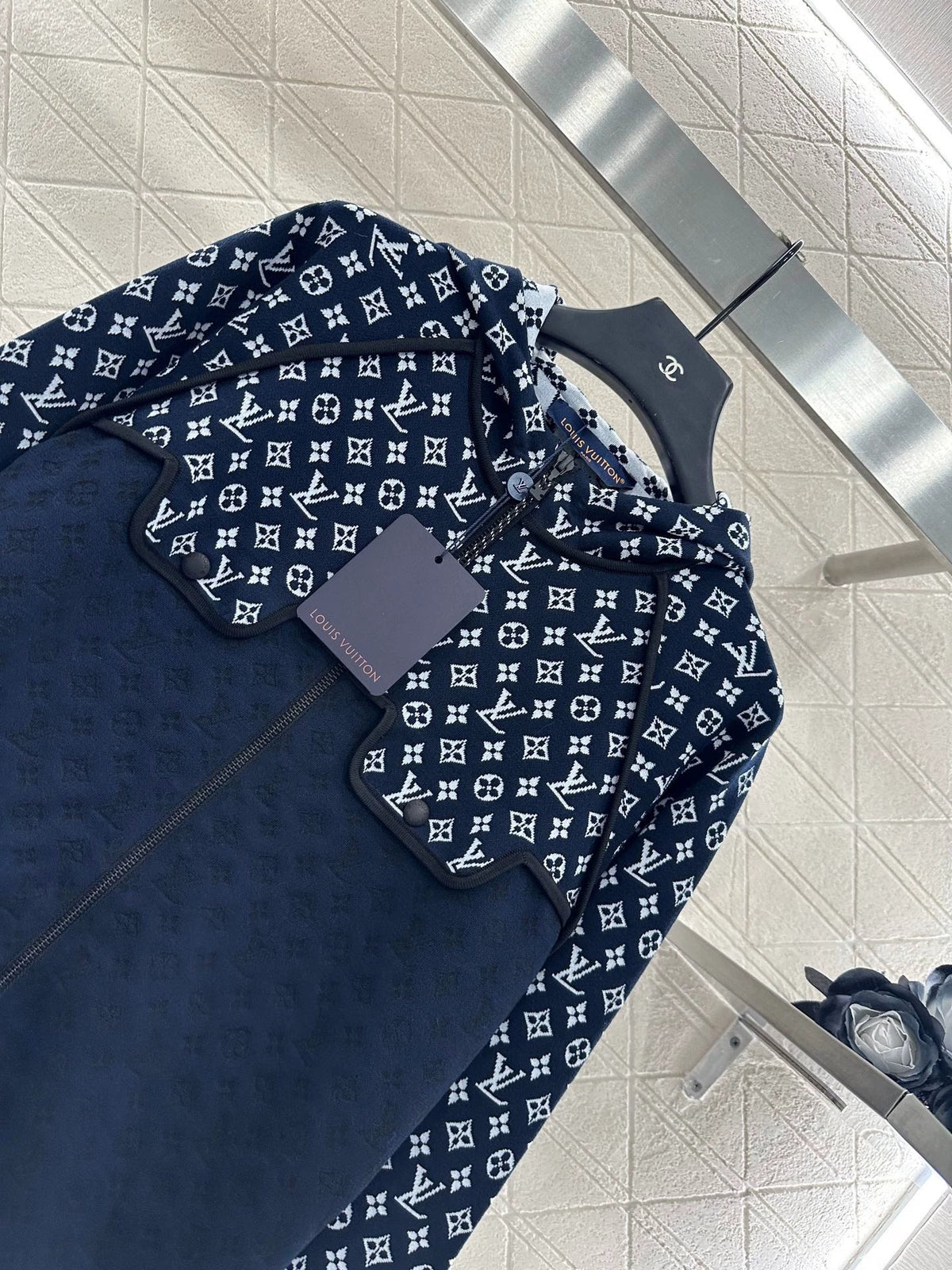 25fw Old flower hooded jacket