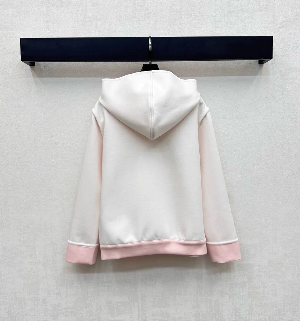 26New Season Hooded Jacquard Jacket & Trousers Set