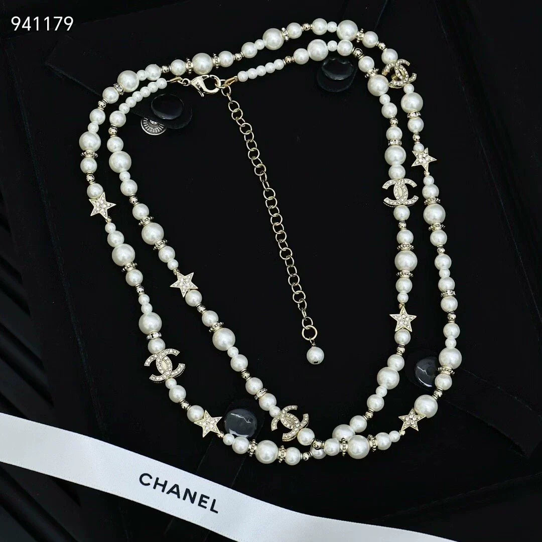 Star Pearl Sweater Chain
