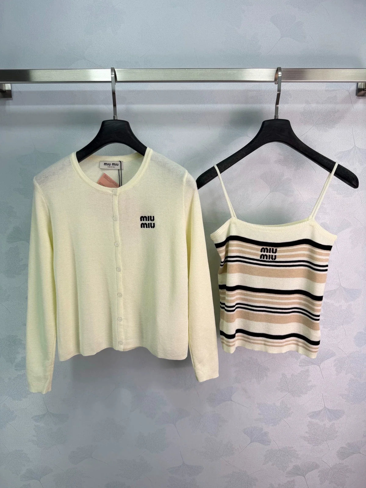 26 Early Autumn New Knit Cardigan with Striped Vest