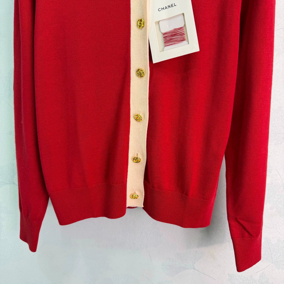 Red Knitted Cardigan