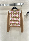 25fw Diamond Knitted Long Sleeve