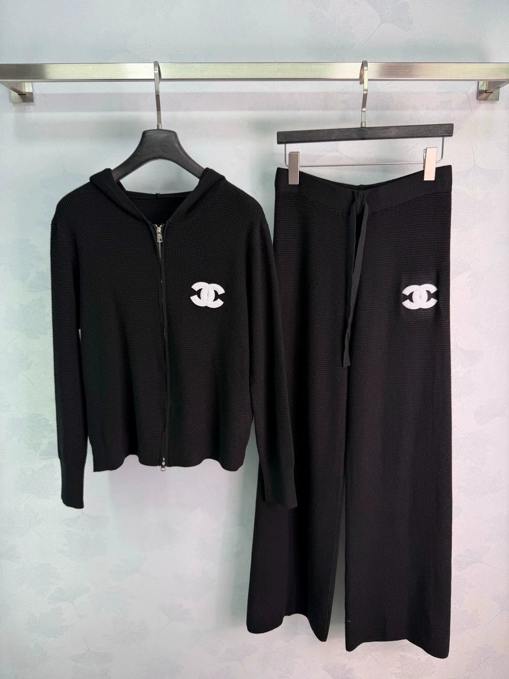 26 Early Autumn New Off-White Waffle Knit Hoodie & Pants Set