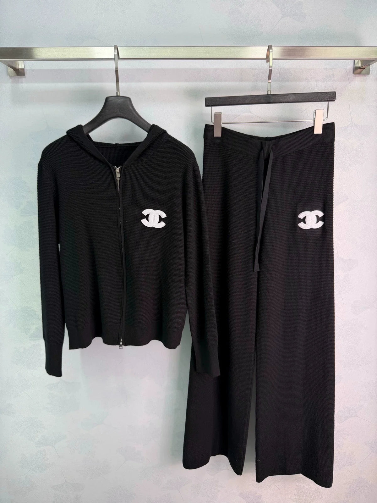 26 Early Autumn New Off-White Waffle Knit Hoodie & Pants Set