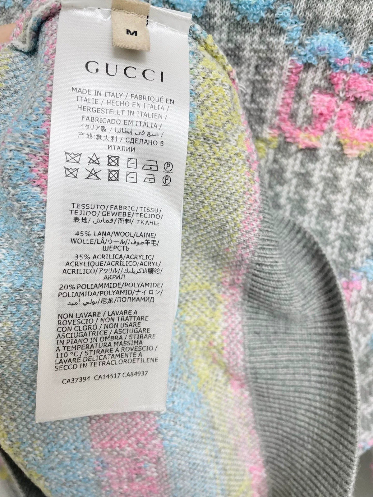 25fw Colorful logo knitted sweater