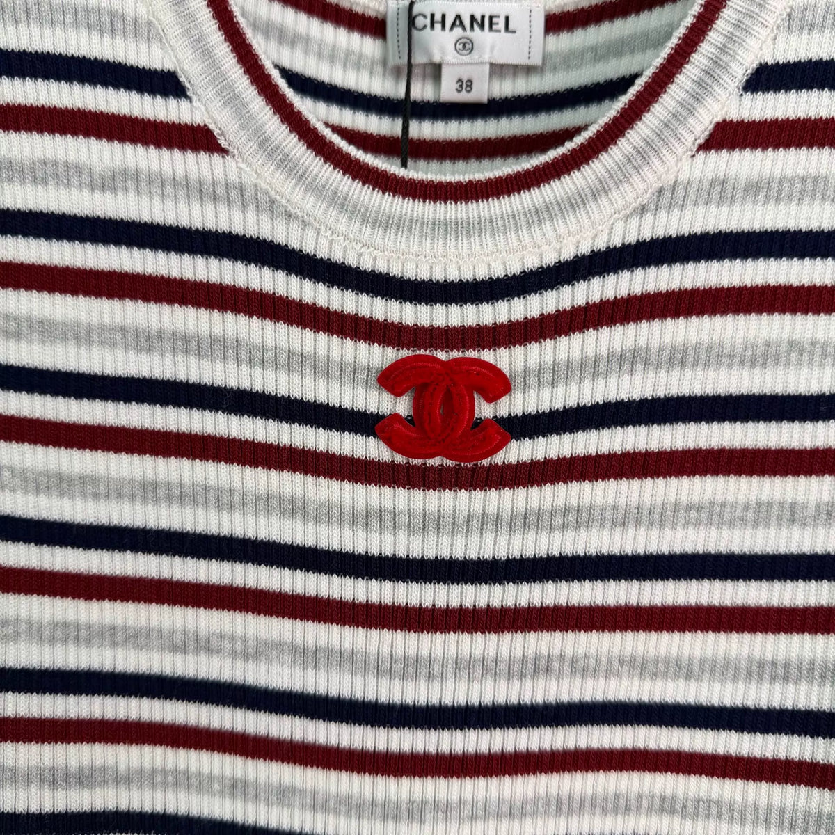 26SS New Striped Knit Vest