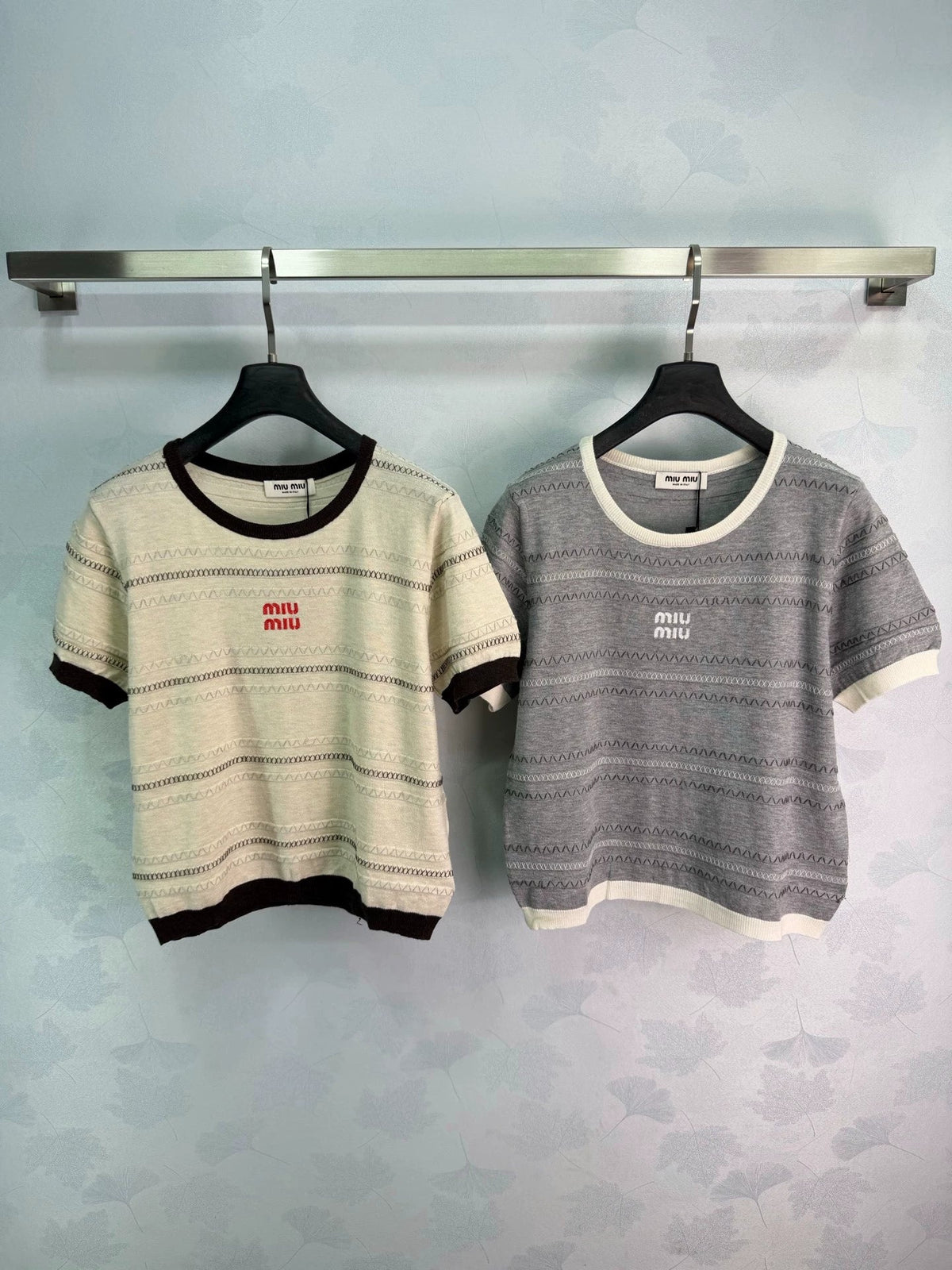 26ssNew Striped Knit Short Sleeve