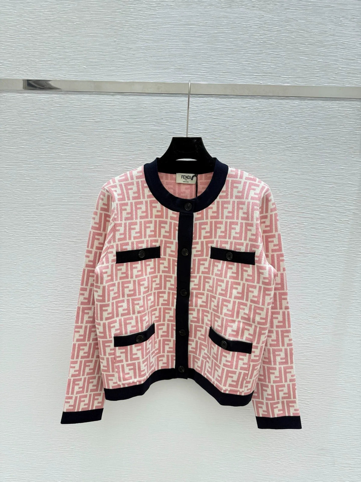 25fw Old flower knitted cardigan