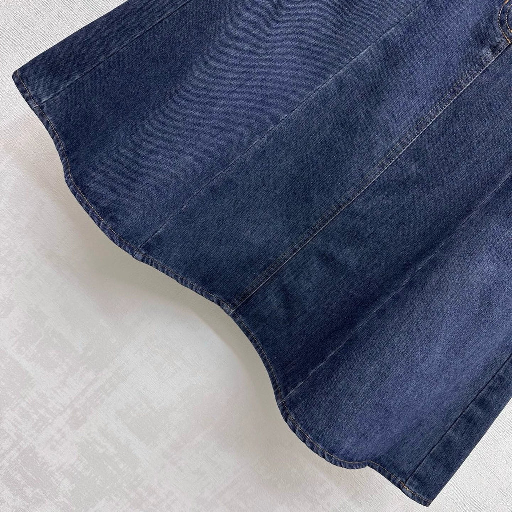26ssNew Embroidered Denim Mermaid Skirt