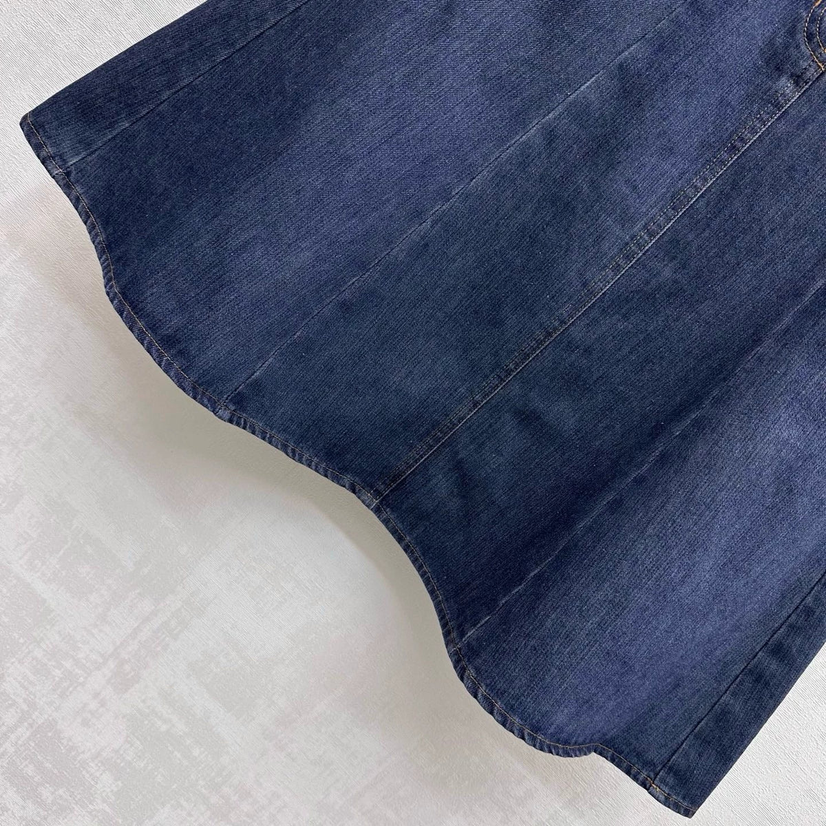 26ssNew Embroidered Denim Mermaid Skirt