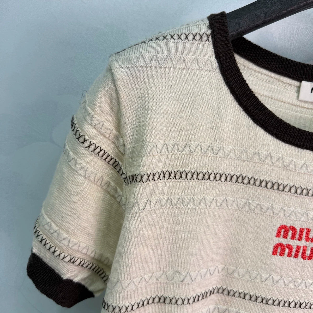 26ssNew Striped Knit Short Sleeve