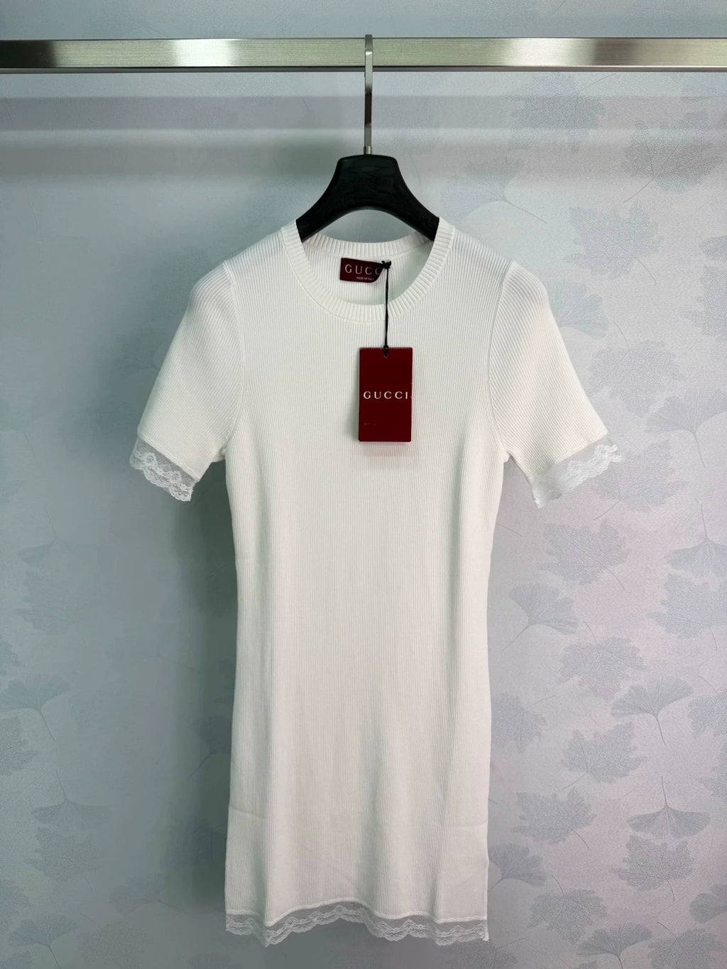 26SS White Knit Dress