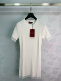 26SS White Knit Dress