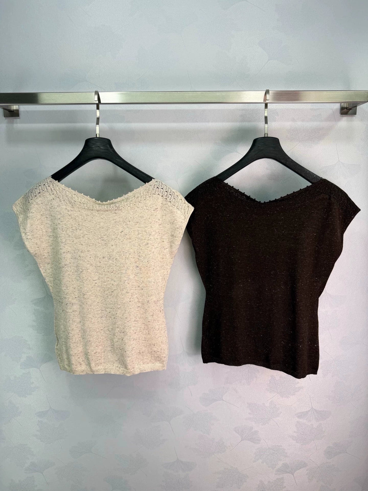26 Early Autumn New Round Neck Short Sleeve Knit Top