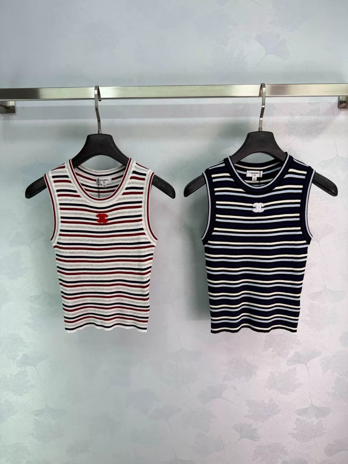 26SS New Striped Knit Vest