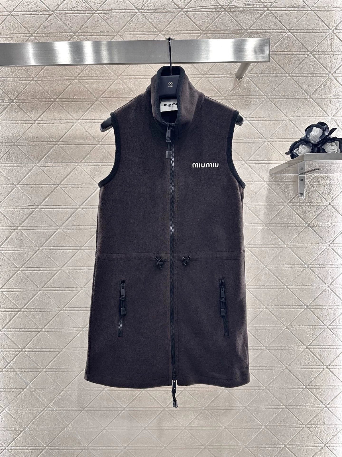 25fw Polar fleece vest skirt
