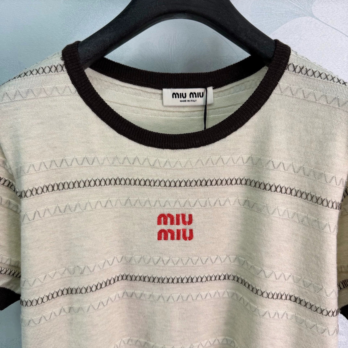 26ssNew Striped Knit Short Sleeve