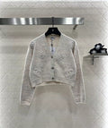 25fw Letter knitted cardigan
