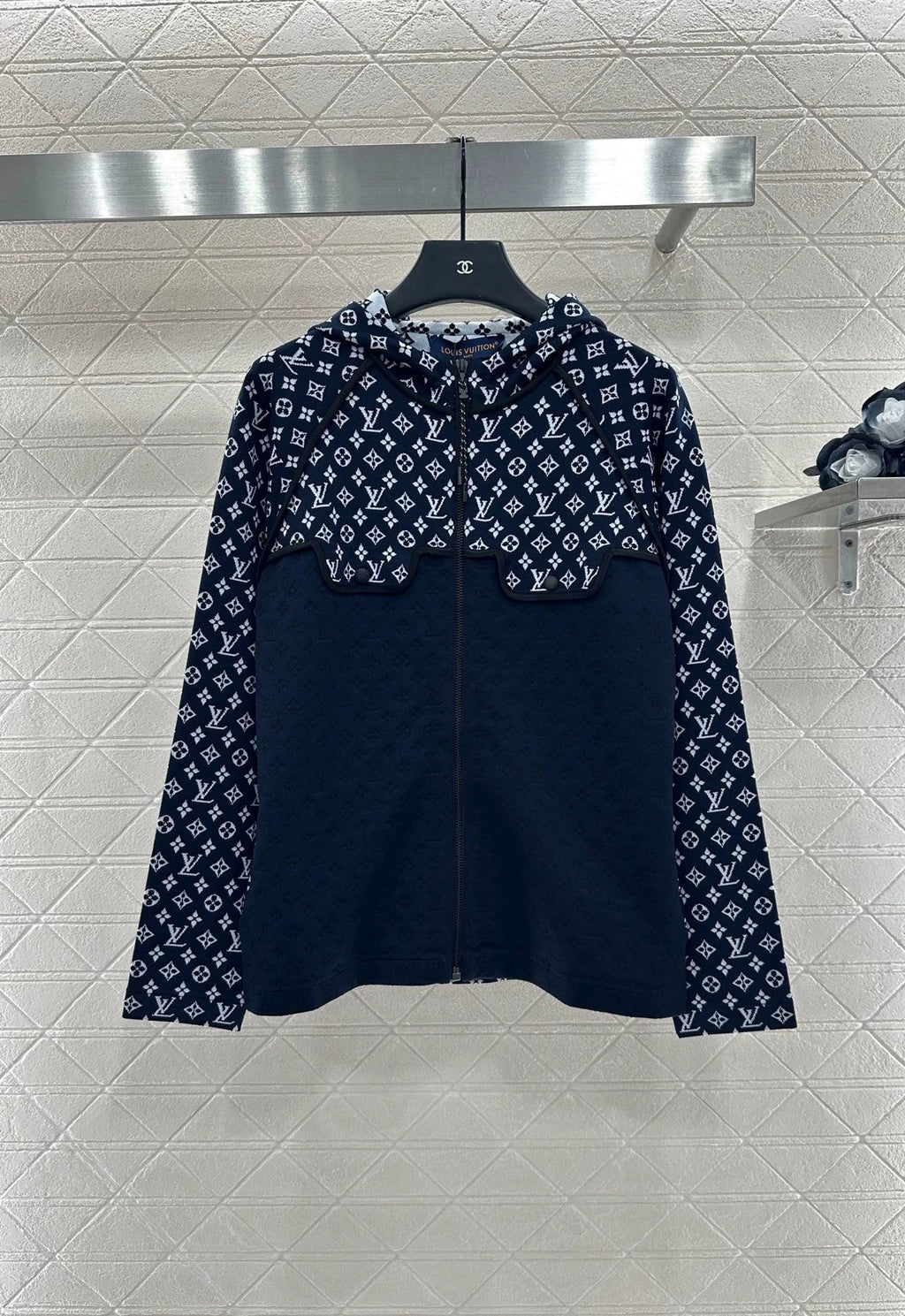 25fw Old flower hooded jacket