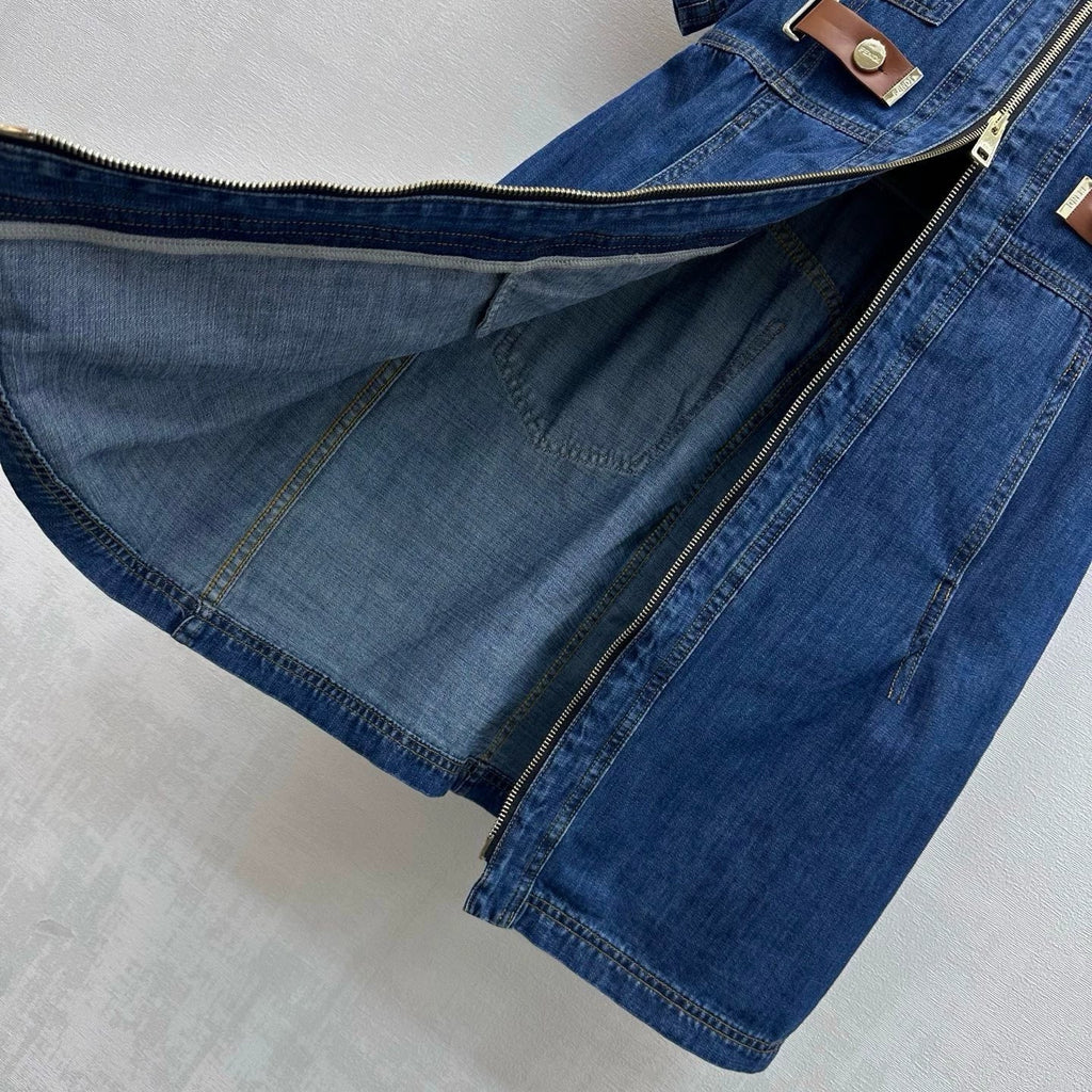 26New ArrivalPaneled Denim Dress