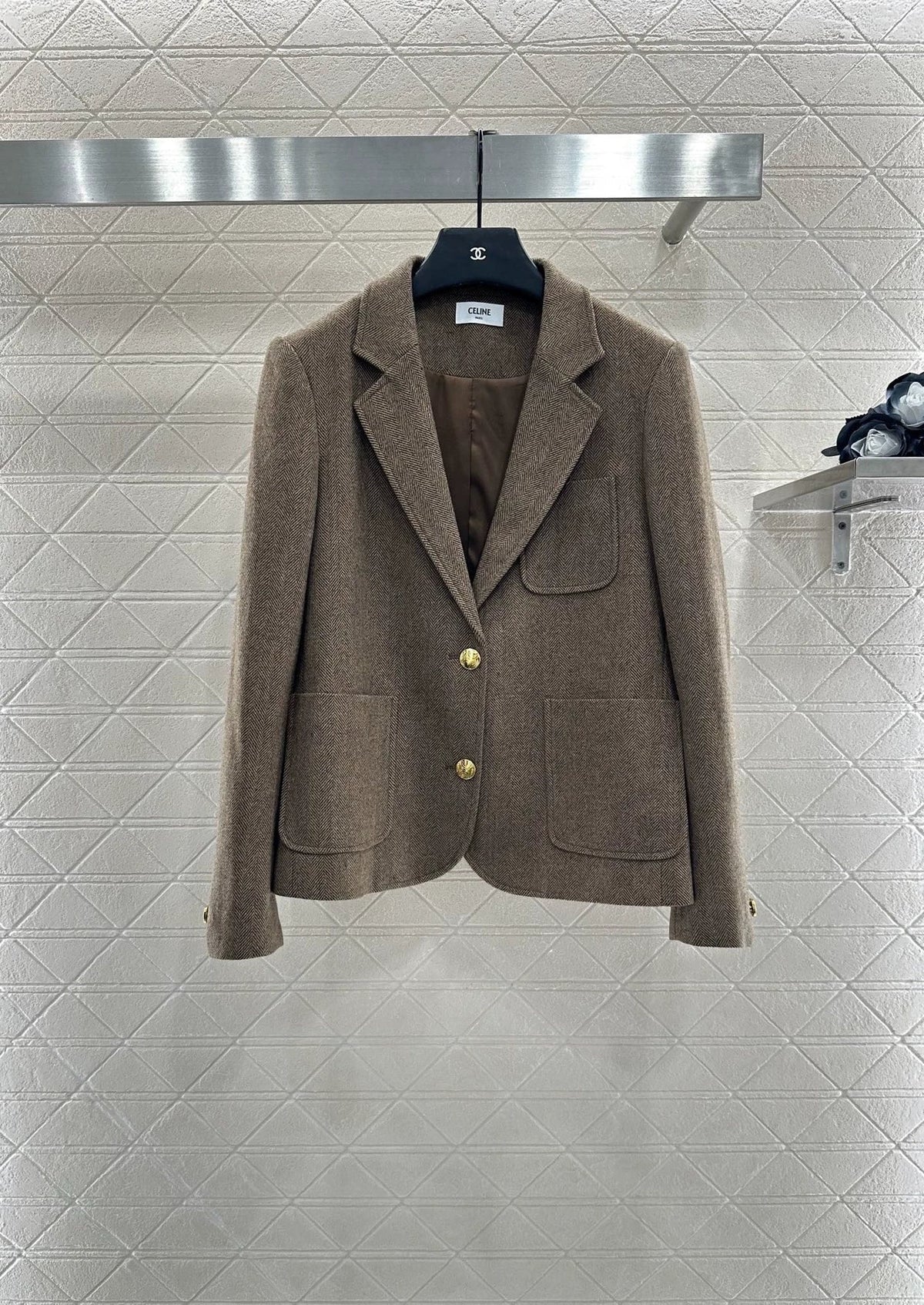 25fw Blazer and midi pleated skirt set