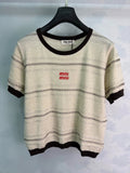 26ssNew Striped Knit Short Sleeve
