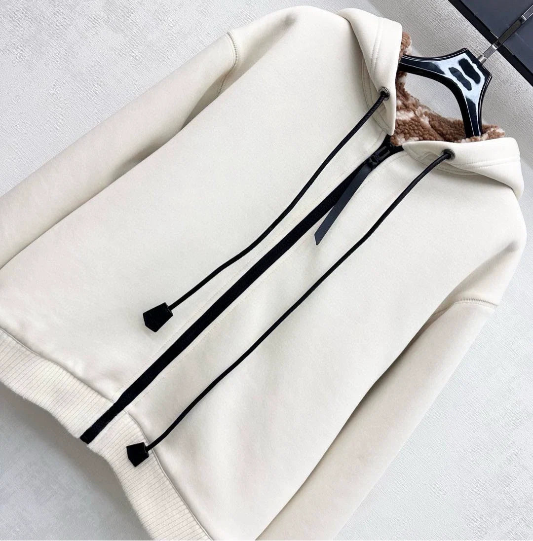 26 New Hooded Teddy Lamb Fleece Jacket