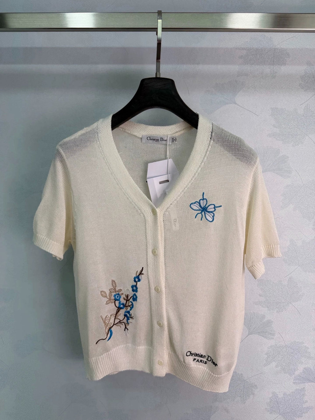 26ss New Embroidered Knit Cardigan