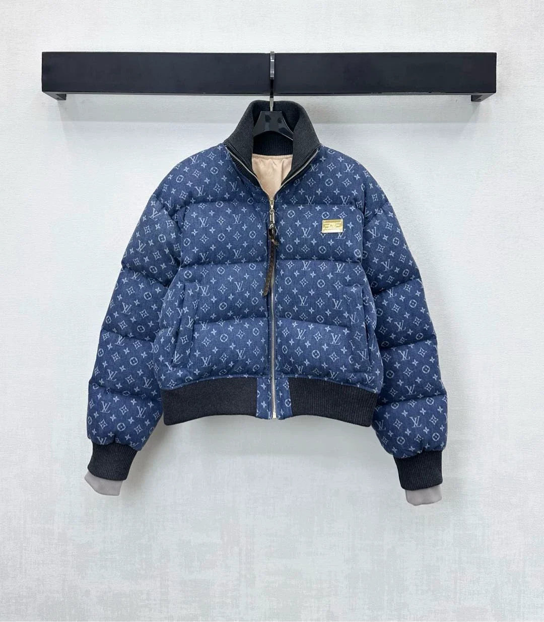 26 New Laser Denim Jacket Down Coat