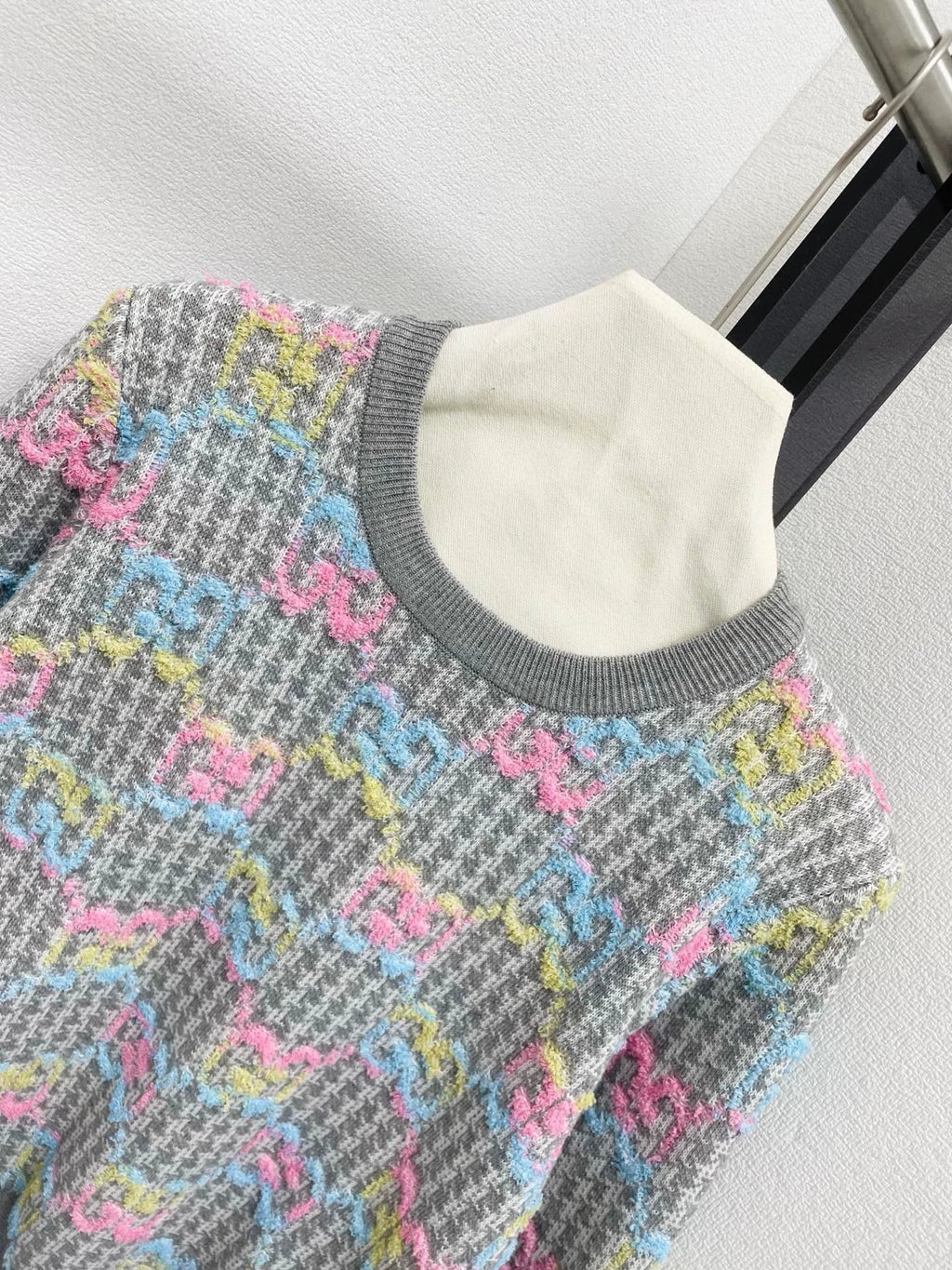 25fw Colorful logo knitted sweater