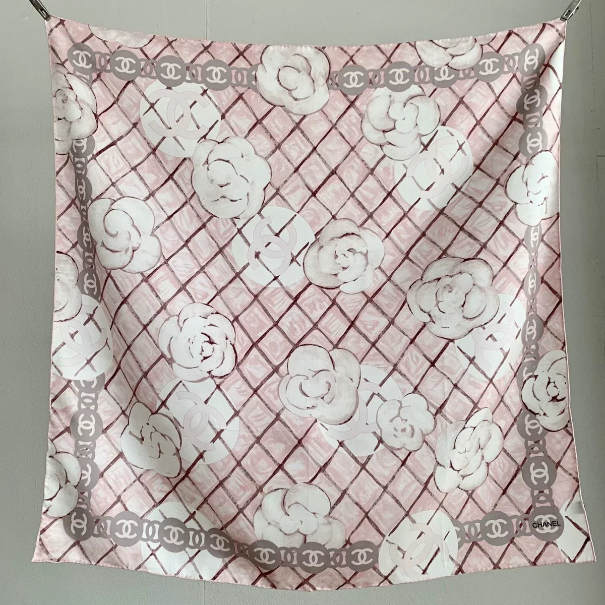 C 25 Camellia Pink Scarf