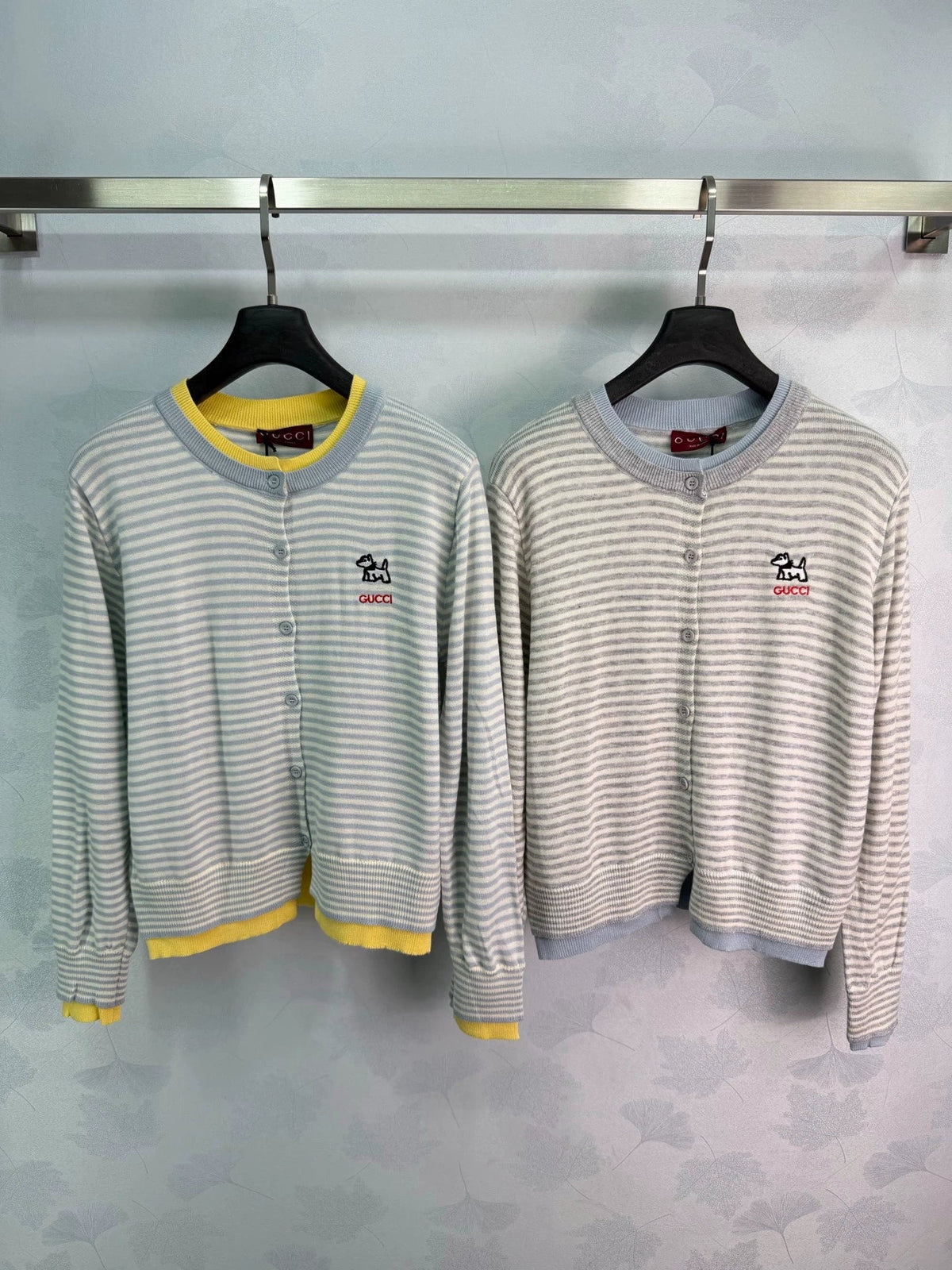 26 Early Autumn New Striped Faux Two-Piece Knit Cardigan