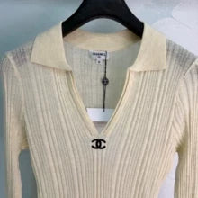 26 Early Autumn New Lapel Knit Long Sleeve Sweater