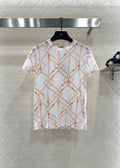 25fw Chain buckle printed T-shirt）