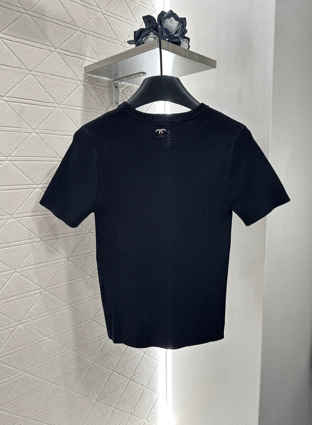 25fw Hollow knit short sleeves