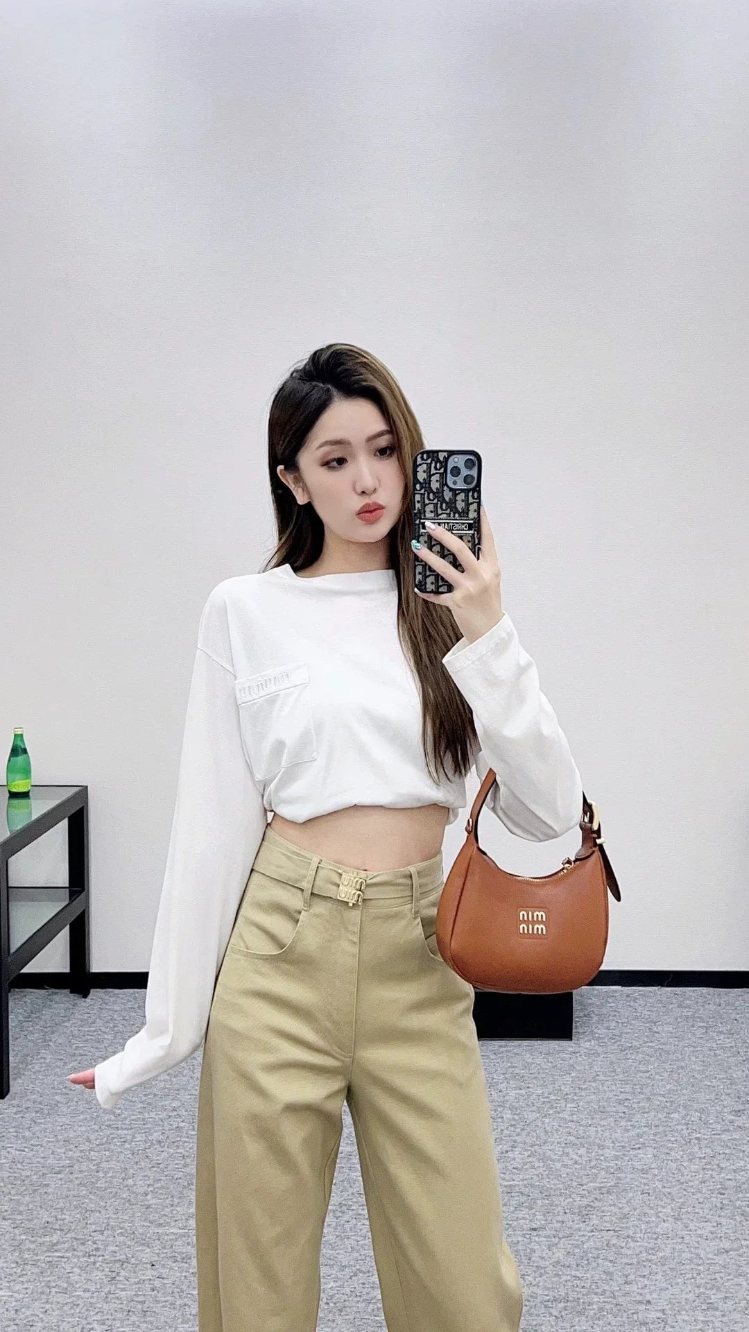 Mi 25 Belted casual wide-leg trousers