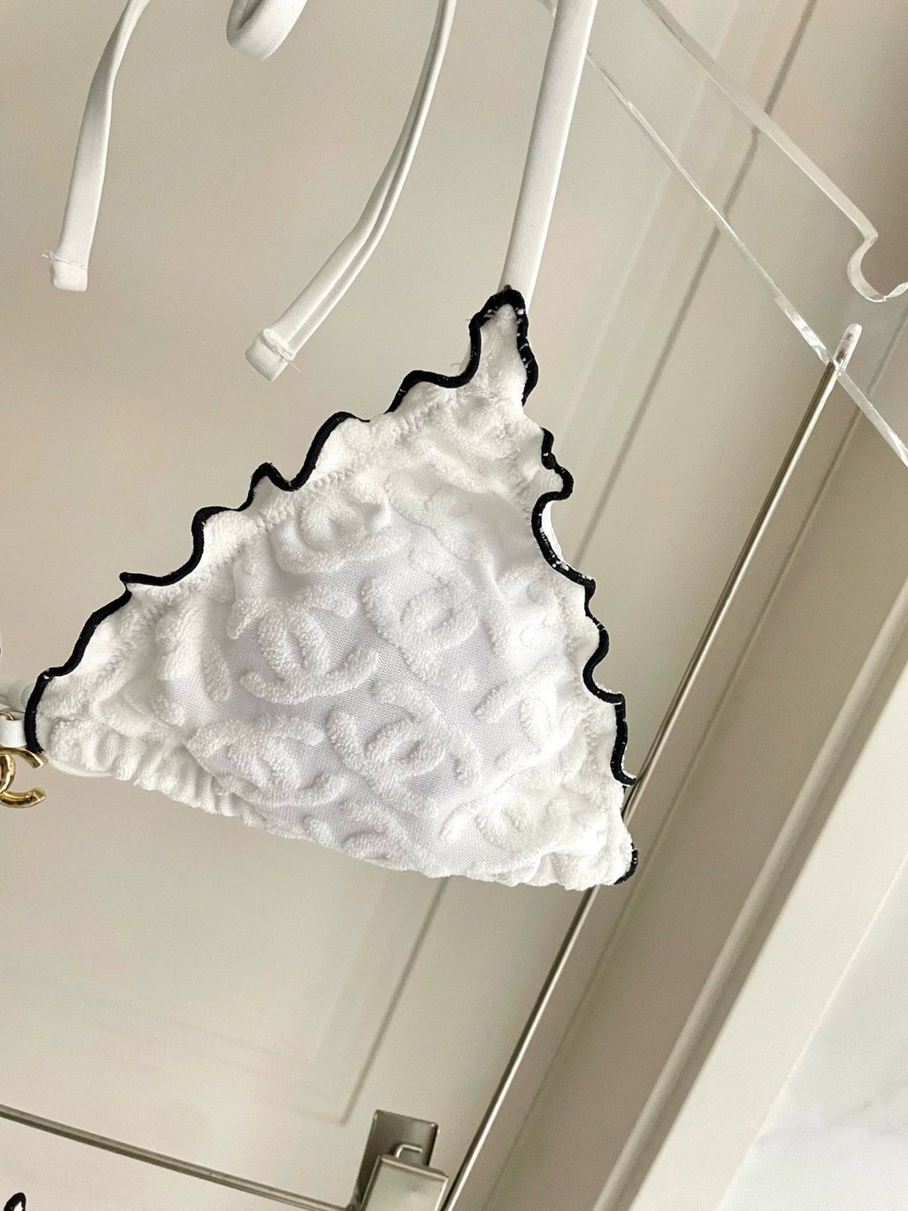 25 New bikini terry logo split swimsuit