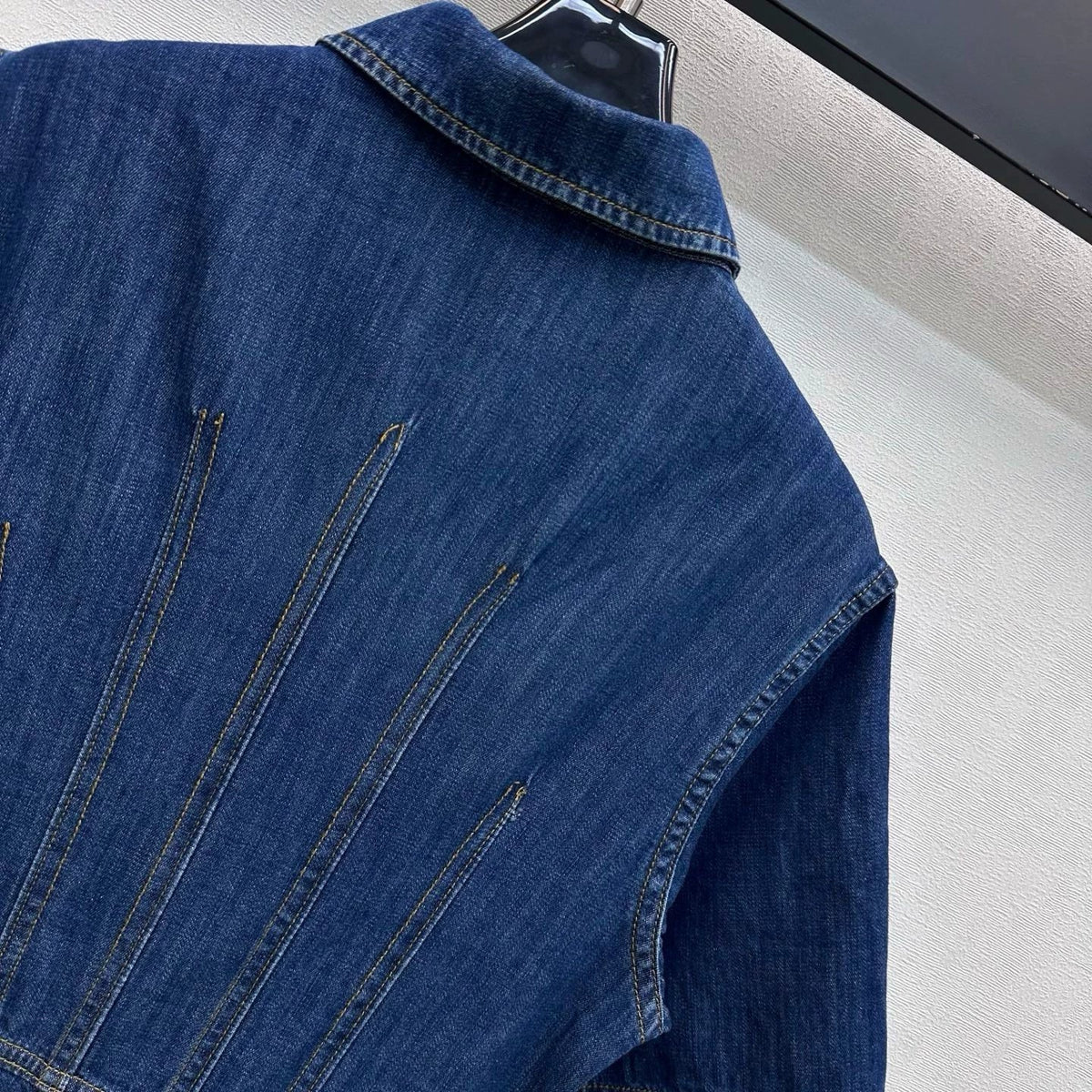 26New ArrivalPaneled Denim Dress