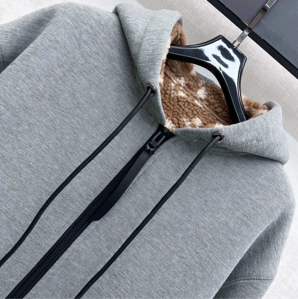 26 New Hooded Teddy Lamb Fleece Jacket
