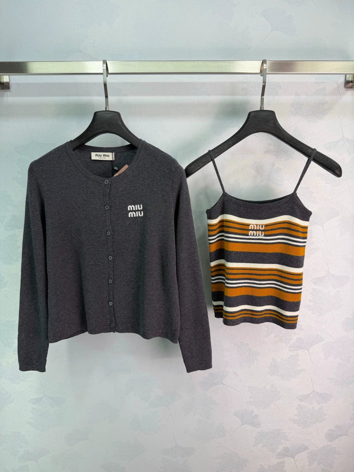 26 Early Autumn New Knit Cardigan with Striped Vest