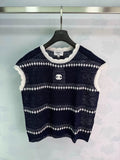 26SS New Striped Knit Vest