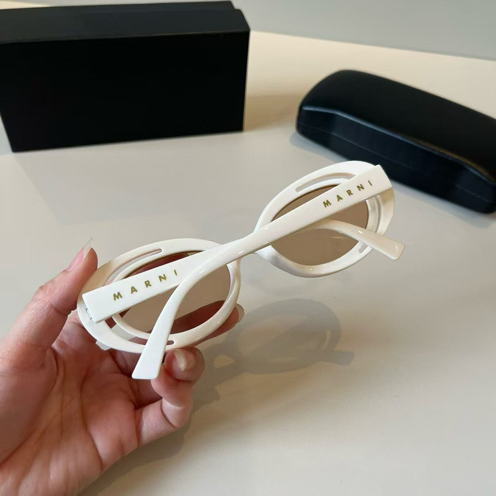 Explosive elliptical sunglasses
