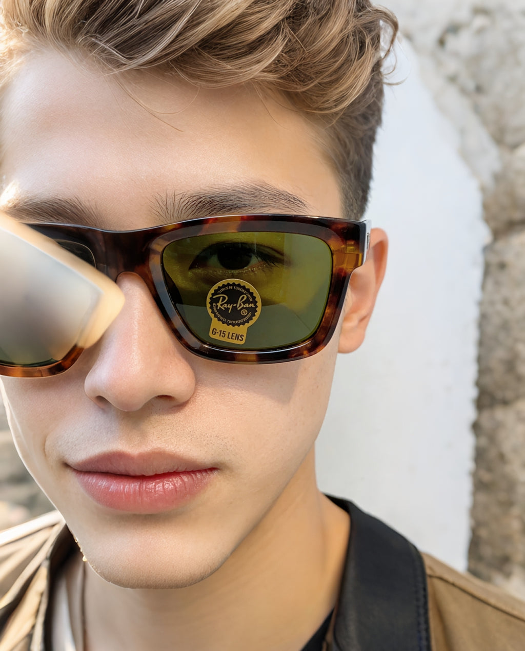 High quality tempered glass sunglasses for men