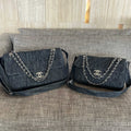 2026 Stretch Spirit Messenger Bag Black Denim